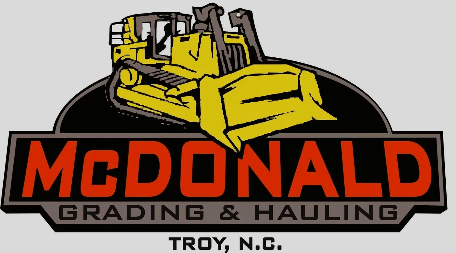 MCDONALD GRADING & HAULING logo