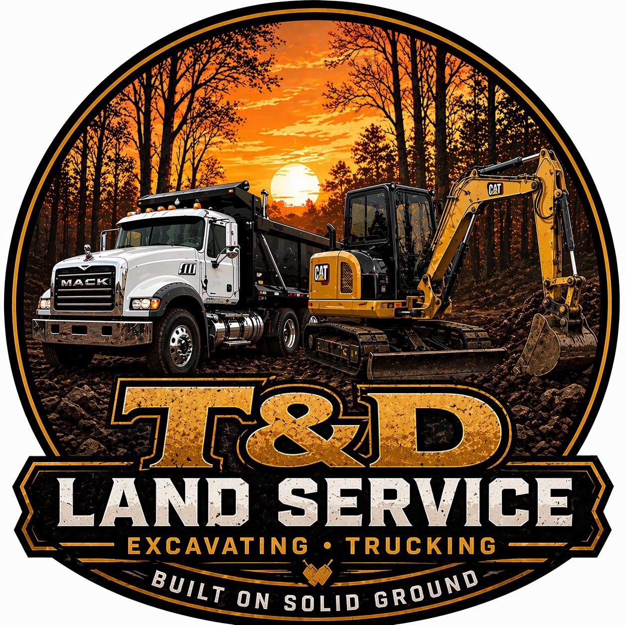 T&D Land Service logo